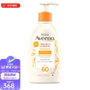 艾维诺（AVEENO）身体乳Spf 60含燕麦轻盈清爽不粘腻无油防UVA 水防汗80 分钟 保湿 354ml