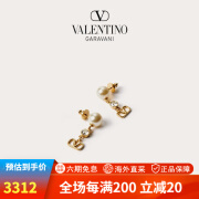 华伦天奴华伦天奴VALENTINO女士 VLOGO SIGNATURE 耳环 金色