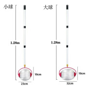 品月滚动式网球捡球器快速捡果器可调节可伸缩乒乓球拾球筐便捷捡球桶 大号捡球器1.28米*32cm*19cm