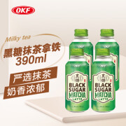 OKF黑糖抹茶拿铁 即饮饮料 韩国原装进口 黑糖抹茶拿铁390ml*2瓶