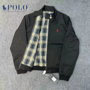 POLO SPORT RALPH LAUREN美国行政夹克外套男刺绣立领男装冬季新款上衣 黑色 XL 110-130