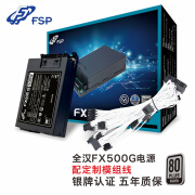 全汉（FSP） FX500G额定500W小1U电源FLEX电源 (全模组/额定500W) 全汉FX500G电源+定制模组线