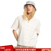 QUIKSILVER女士衬衫半袖春夏透气凉爽舒适时尚潮流小众前卫EQWWT03098 ANTIQUE WHITE L