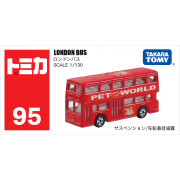 多美卡（TAKARA TOMY）TOMY多美卡合金小汽车模型儿童玩具95号伦敦BUS观光旅游巴士 多美卡红白盒95号伦敦巴士 公交巴士