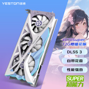 盈通RTX4070TI SUPER 樱瞳花嫁4070S樱瞳水着游戏光追独立显卡 RTX 4070Super 12G 樱瞳花嫁