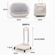 宠觅猫包宠物拉杆箱移动城堡旅行箱外出便携猫咪行李箱大容量 梦幻移动城堡 手提包