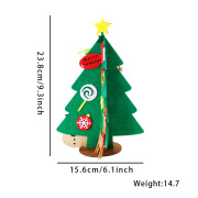 九洲手工圣诞树摆件圣诞节装饰儿童迷你圣诞树材料包圣诞装饰品 圣诞树A款（材料包
