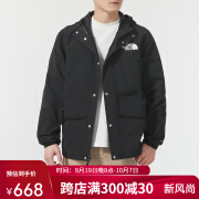 北面（The North Face）防风夹克男户外休闲舒适防风防泼水软壳衣5JYN类81NO 5JYN-JK3黑色 M 码170/92A