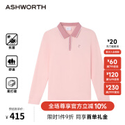 ASHWORTH[抗菌亲肤棉]雅狮威高尔夫运动T恤针织户外休闲女长袖poloT恤 P2E-粉红 8 XL