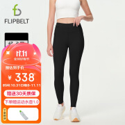 Flipbelt女士厚绒导汗裤2.0运动跑步训练健身腰包长裤 经典黑2.0 M 