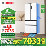 博世（BOSCH）【59.9cm超薄平嵌入】501L法式多门四开门冰箱 双系统双循环BCD-501W(KME50A20TI)【官】