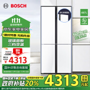 博世（BOSCH）497升大容量超薄嵌入式四开门十字对开门电冰箱 小白鲸BCD-497W (K1C82EA20C)【官】