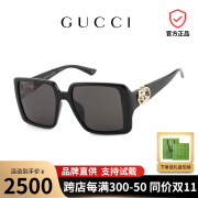 古驰（GUCCI）2024新款墨镜时尚大框方形防晒遮阳太阳眼镜GG1692SA GG1692SA-001