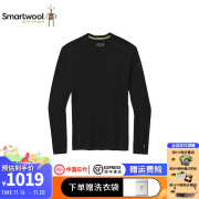 SMARTWOOL美利奴羊毛250系列男款秋冬防寒保暖功能贴身层打底内衣裤 保暖上衣-纯黑色 S