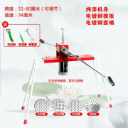 晋龙手工压面条机家庭新款商用多功能智能家用手动两用饸饹机压面机 简易烤漆机身+电镀面桶4个模板