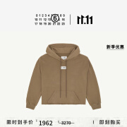 MM6 Maison Margiela【限时6折】数字徽标简约休闲套头长袖卫衣连帽衫 741巴士绿色 XS