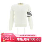 汤姆 布朗（THOM BROWNE）奢侈品服饰男徽标休闲套衫 MKA202A00219-100 时尚舒适 白色 4