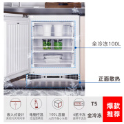 台下嵌入式小型冰箱家用橱柜冷藏冷冻内嵌式诗凯冰箱单门式T2省电尾货机全新 T5全冷冻嵌入冰箱镶嵌式冰箱