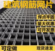 铁臣建筑钢筋网片4mm混凝土水泥防裂网地暖铁丝网片网格加粗钢丝网片 孔11*11 丝粗2mm1*2米 满40张