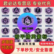 和平精英点券 赛事精英币充值战队紫色金色标logo 扫码充值无风险正规代充值 68元精英币【苹果Q/V】可倍拍