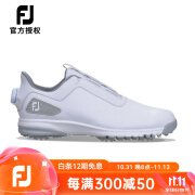 FOOTJOY高尔夫球鞋新款男士FJ Ultra Fit BOA系列透气舒适防泼水有钉鞋 54386 白/灰 6.5=39码