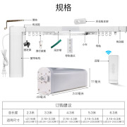 MoesHousewifi涂鸦智能家居窗帘电机套装23456米app定时开合帘轨 美规WiFi拼接轨道套装适应尺寸2.2M