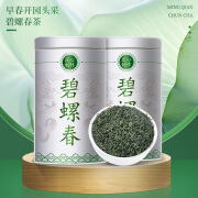 天洲溪茶叶 绿茶苏州碧螺春茶叶特级250g 2024新茶明前礼盒装春茶嫩芽