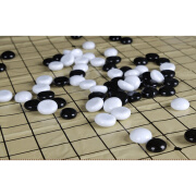 丙摩 围棋玻璃陶瓷棋子黑白子围棋比赛用棋棋牌娱乐五子棋用