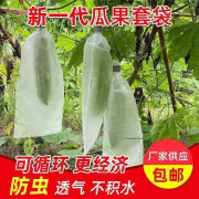 妍尘苦瓜套袋丝瓜防虫套袋苦瓜防虫袋无纺布防蜂防果蝇防虫套袋扎丝款 15*36(100个装)苦瓜套袋)