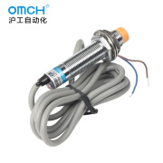 omcH电感式接近开关LJ12A3-4系列M12圆柱型传感器24V直流2/3线常开 LJ12A3-4-J/EZ 交流二线常开