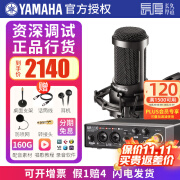 YAMAHA雅马哈声卡UR22C手机电脑直播K歌话筒套装专业录音配音有声书设备 UR22C+铁三角 AT2035 话筒套装