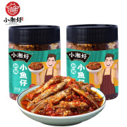 小湘好（XIAOXIANGHAO） 剁椒小鱼仔香辣下饭菜即食小鱼干火培鱼毛毛鱼柴火鱼湖南特产 剁椒小鱼仔280g 2瓶