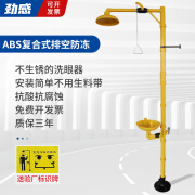 ABS工程塑料洗眼器淋浴立式工业防腐蚀复合式实验室验厂紧急喷淋 ABS复合式洗眼器 排空防冻款