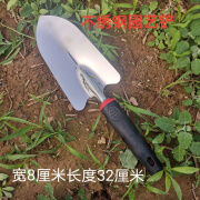 彩富特园艺小栽苗挖蒜铲农用挖野菜拔草工具挖药材蚯蚓种花种菜 胶把不锈钢园艺铲