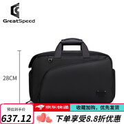 四大满贯（GREATSPEED）2支装网球包羽毛球包衣物包健身独立鞋仓男女款 黑色