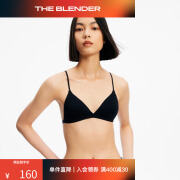 The Blender 细肩带美背内衣夏季女性感吊带胸罩文胸三角杯套装 黑色 M