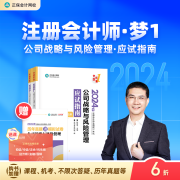 官方现货 正保会计网校2024年注册会计师cpa考试注会教材辅导图书应试指南官方正版基础考点知识记忆真练习题库模拟试卷本梦1 公司战略与风险管理 2024注册会计师