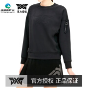 PXG高尔夫服装 女士新款卫衣运动圆领套头衫 春秋新品女士上衣 PGPPW150121 黑色 XS