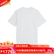 Helmut Lang 男士 舒适透气 休闲百搭 白色运动T恤 休闲上衣 O04HM599-100 白色 XL