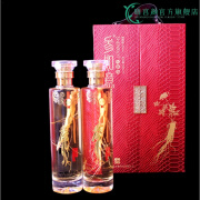 祁凤堂人参鹿茸血酒人参鹿鞭酒非养生药酒鹿宝酒 参如意双瓶500ml*2瓶