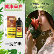 恺岚朵一洗黑洗发水染发剂纯黑植物自然黑不沾头皮男女士通用泡泡染发膏 自然黑 1瓶