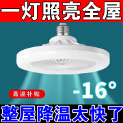 风扇灯2024新款LED现代客厅灯广东中山餐厅卧室一体风扇灯套装 双色到遥控【白色】