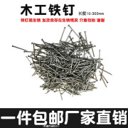 木工铁钉圆钉手工加长墙钉小洋钉木工工具五金细钉子长实木板 0.6寸/16mm(250个)