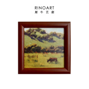 若奈（Rinoart）《Pasture in Kansas》草原手绘油画效果复刻小幅装饰画 《Pasture in Kansas》 单幅 other