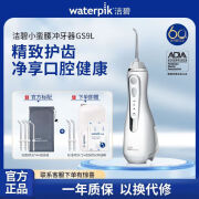 洁碧（Waterpik）冲牙器便携式电动牙线配件洗牙器口腔家用清洁小蛮腰GS9L  GS9L-12珍珠白 /官配 4支喷头 加 [喷头+收纳包+牙线棒]