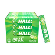 荷氏（HALLS）薄荷糖维果C34g特强薄荷清凉润喉糖柠檬味清新口气硬糖果 青柠味34g*10条