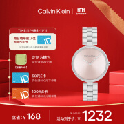 凯文克莱（Calvin Klein）CK手表小弹簧简约石英钢带粉盘情人节生日礼物
25100015