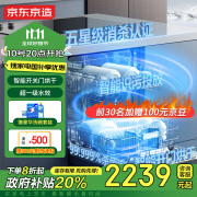 京东京造水立方16套洗碗机 大容量嵌入式 独嵌两用自动开关门烘干 智能分层洗 一级水效五星消毒