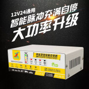 酥灏梆金星充电器大小货汽车电瓶摩托12v24伏智能自动纯铜通用充满自停 充电机