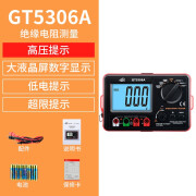 标智绝缘电阻测试电子摇表GT5306A电工数字高压兆欧表1000V2500GM3125 GT5306A